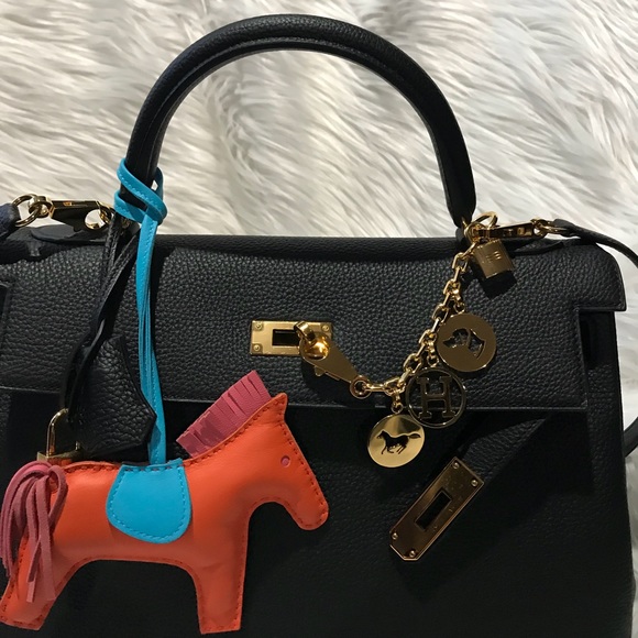 hermes charm bag